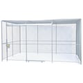 Fordlogan By Spaceguard 4 Wall, Wire Partition Cage, 20 X 10, 10Ft High, No Top FL4S201010
